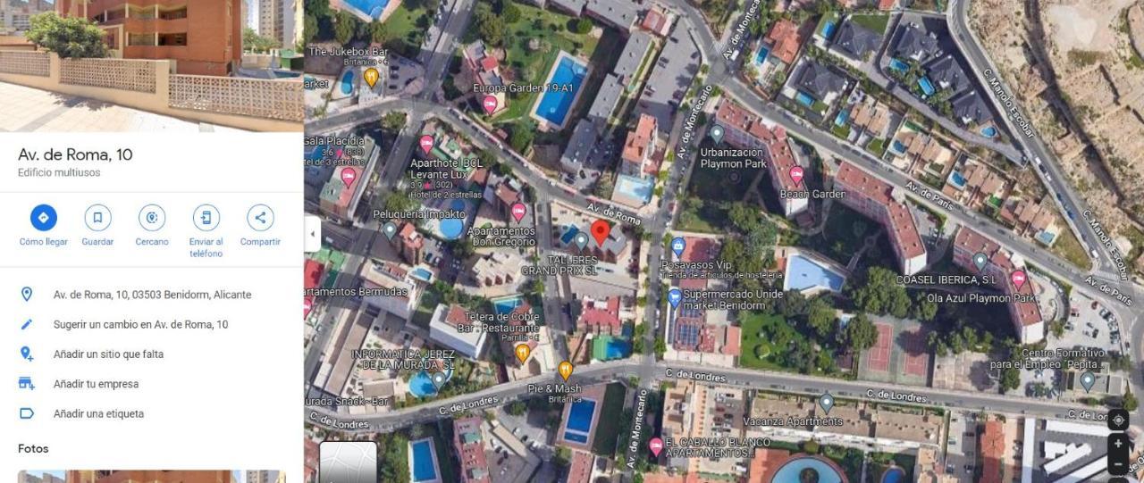 Apartmán Apartamento Completo Roma Benidorm Exteriér fotografie